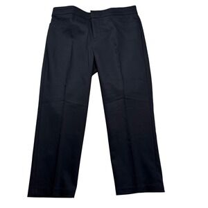 Chaps Womens Black Straight‎ Leg Stretch Dress Pants Trousers Size 10 #915